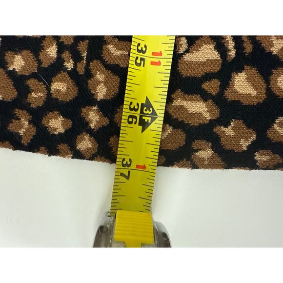 DKNY Knit Leopard Print Fit & Flare Dress Size Small - Picture 9 of 10